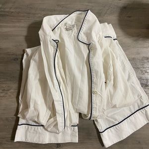 White j crew pajama set XXS